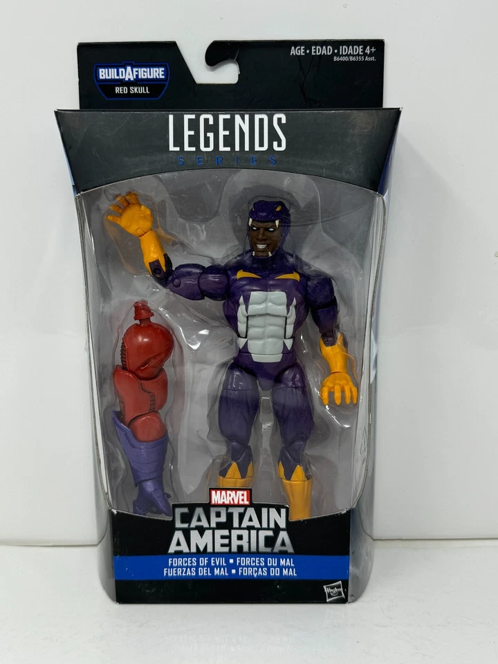 Figura de acción Marvel Legends Capitán América Fuerzas del Mal BAF Calavera Roja Hasbro Foto 2 de 4