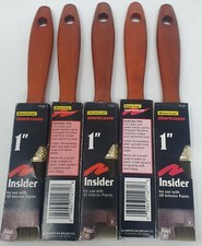 American Worksaver 1127 1" Flat Paint Brush for Interior Paint Qty 5
