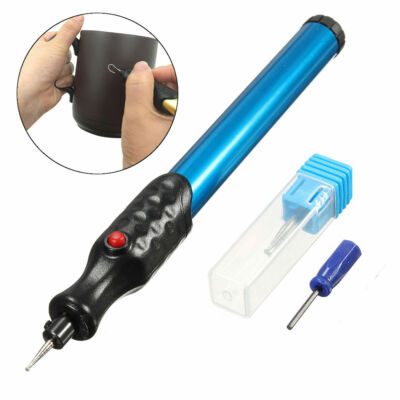 Mini Micro Electric Engraver Pen Engraving Carve Tool For Wood Jewelry Metal US