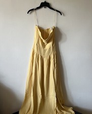 Reformation Leilani Dress sunshine yellow size 6 viscose