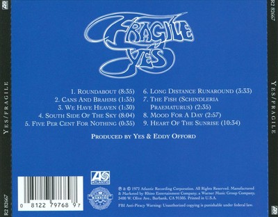 YES FRAGILE NEW CD
