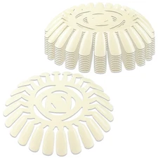 240 TIps Natural Color Nail Polish Art Tips Display Wheel Display Nail Art Work