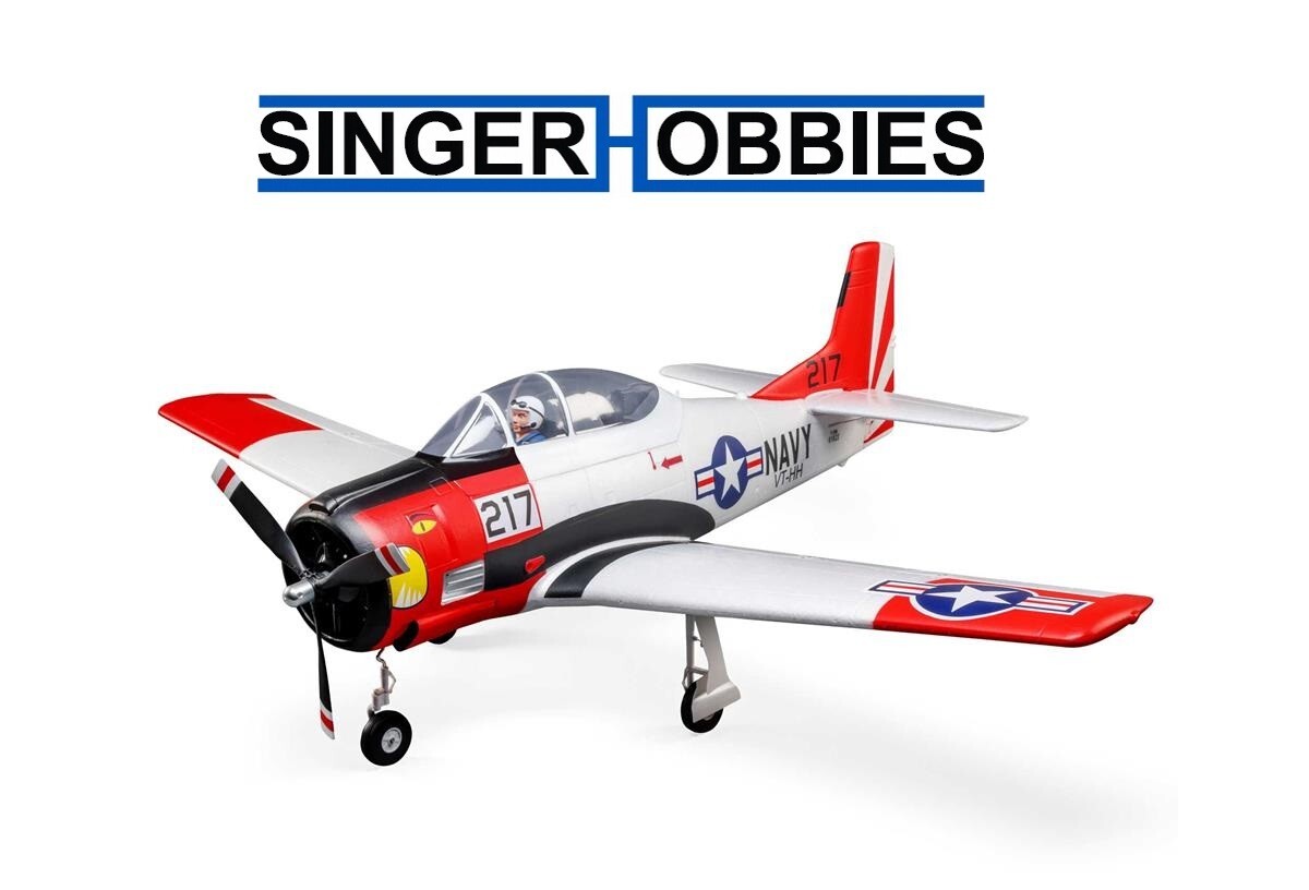 E-FLITE EFL18350 T-28 Trojan 1&period;2m Bind-N-Fly Basic Airplane Smart&comma; AS3X&comma; SAFE HH