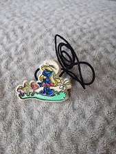 Vintage 1980 Ponytail Hair Tie Smurfs Smurfette Peyo Taiwan 