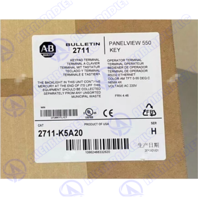 2711-K5A20 AB PanelView 550 Expedited Shipping UPS Express | eBay