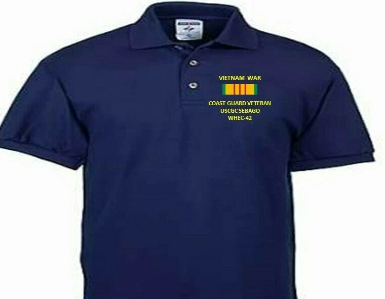 VIETNAM USCGC SEBAGO WHEC-42 USCG*EMBROIDERED POLO SHIRT/SWEAT/JACKET.
