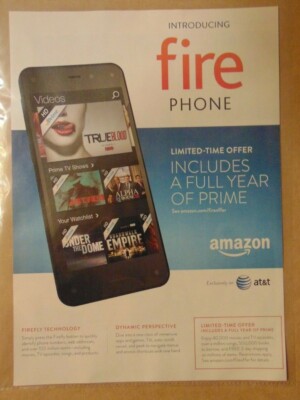 Rare HTF Amazon INTRODUCING FIRE PHONE Technology - Main Image