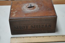 Jasco  American Woodcock Wooden Shot Shells Ammo Wood Storage Box, NO WOODCOCK