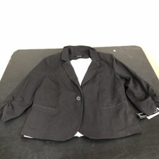 A. Byer Women's 1 Button Front Blazer Black XL