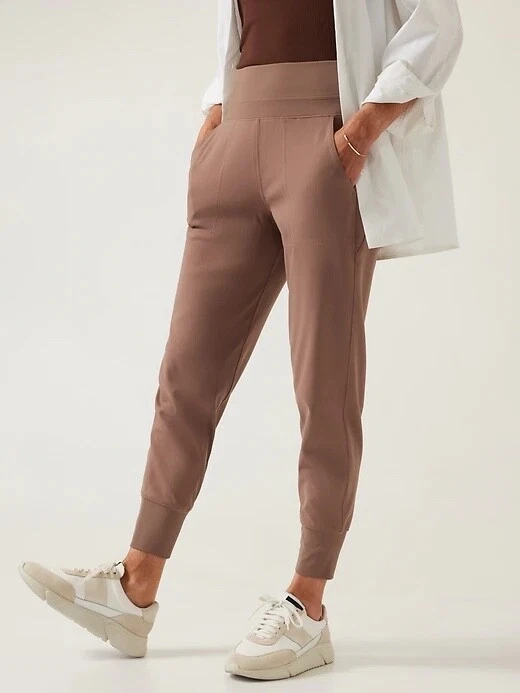 Athleta LT L TALL Venice Jogger, Rustic Beige Pants Casual Joggers Travel  NWT