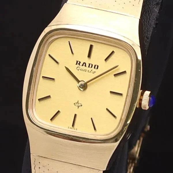 RADO CONWAY Watch Vintage Quartz Round Bracelet Swiss 717.8003.2