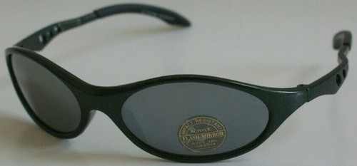 NUEVO CON ETIQUETAS De colección Deportes Años 90 Envolvente Con Puntas Goma Templo Espejo Humo Lentes Gafas de Sol - Imagen 7 de 10