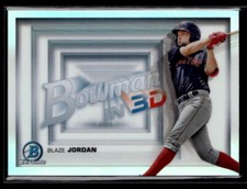 Blaze Jordan - 2022 Bowman Chrome in 3D Refractor #B3D-7 Boston Red Sox