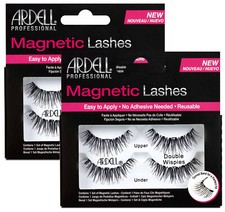 Ardell Professional Magnetic Double Strip Lashes, Wispies 2 Pack