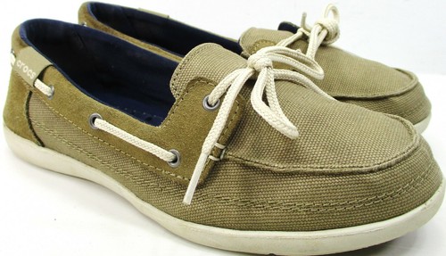 Crocs Women Boat Shoes Canvas Size 8 
