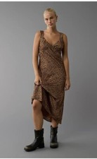 american eagle Leopard Print Sleeveless Dress