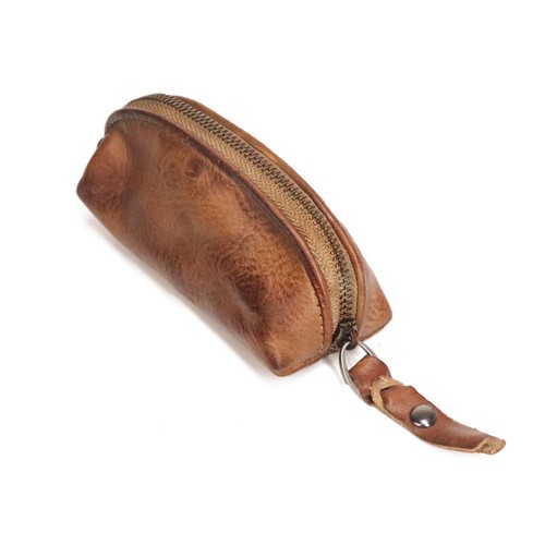 Llavero Coche Cuero Genuino Llavero Hombres Mujeres Porta Llaveros Cartera Estuche Mini Bolso - Imagen 2 de 9