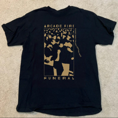 Funeral Album Arcade Fire Band Black Color Cotton Size S-4XL Shirt    KK298