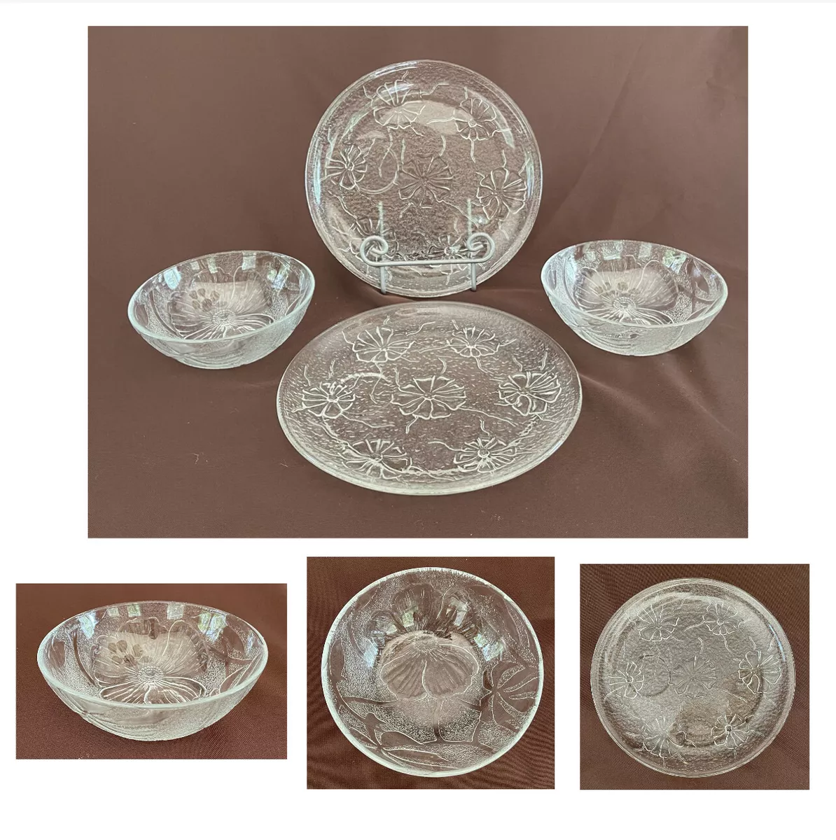 Clear on sale glass plates