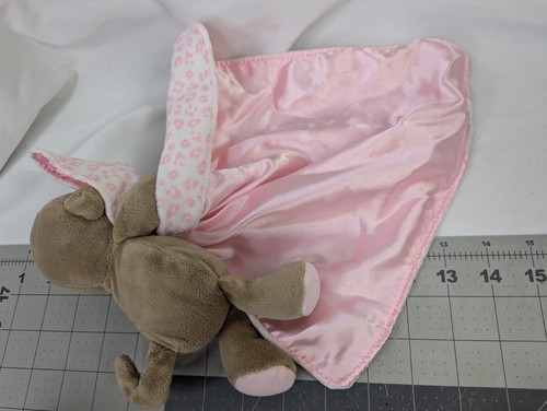 Carters Monkey Rattle Plush Pink Lovey Print Security Blanket Mommy Stuffed - Picture 6 of 6