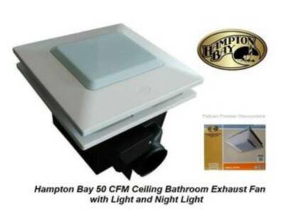 50 CFM Ceiling Bathroom Exhaust Fan 