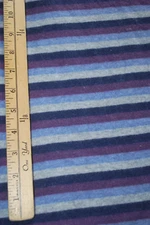 Sweater Brushed Spandex Knit yarn Dyed 3/8" stripes Multi 2 1/3" Yards Length