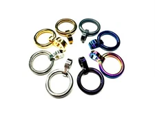 Removable O Ring Pendant for 8mm Locking Collars, Cuffs & Anklets - 8 Colors!