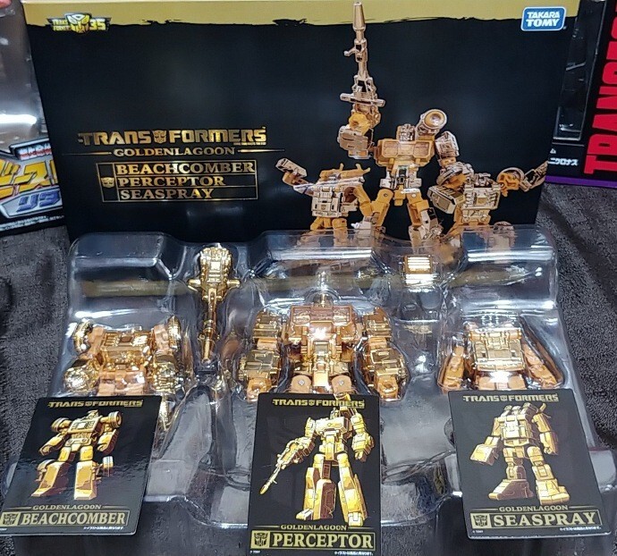 Transformers Beachcomber Perceptor Seaspray 3 Pack Golden Lagoon