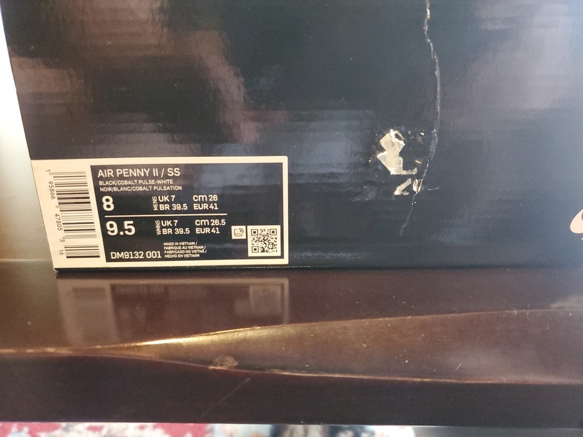 NIB (NO BOXTOP) - NIKE AIR PENNY 2 Social Status BLACK/WHITE NIB (NO BOXTOP) - NIKE AIR PENNY 2 Social Status BLACK/WHITE