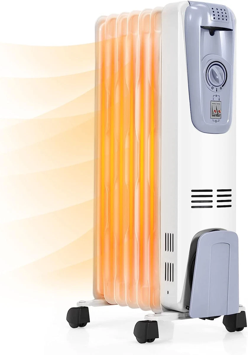 Oil Filled Radiator Heater 1500W Portable Space Heater Radiator