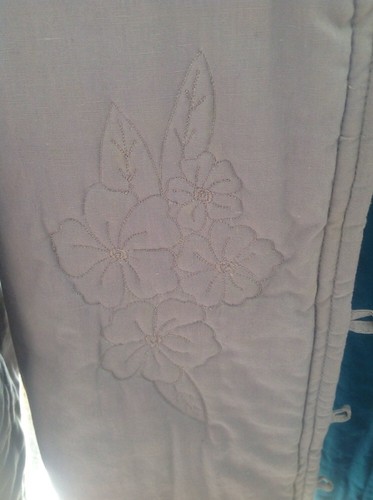 Panache , Indian , quilted , reversable jacket . Teal , gray , Large - Picture 11 of 12
