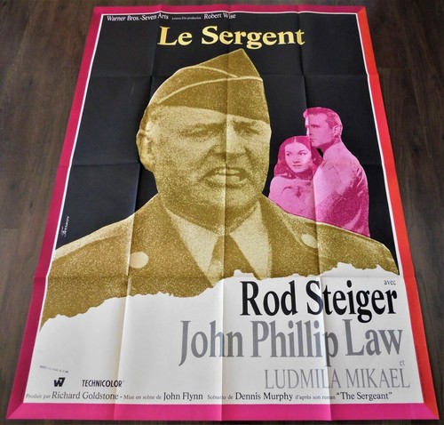 The Sergeant French Movie Poster Original 47"63" *1968 Rod Steiger