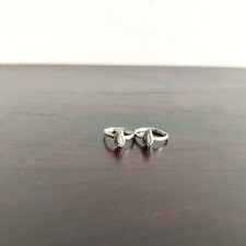 Vintage Toe Ring Silver Jewelry Pair Tribal Lady Collectible Conch Shell Design