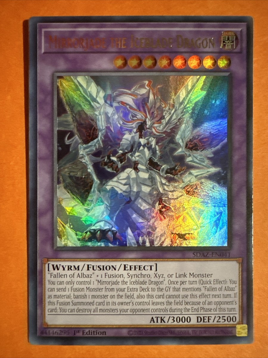Yu-Gi-Oh! TCG Mirrorjade the Iceblade Dragon SDAZ-EN041 Ultra Rare