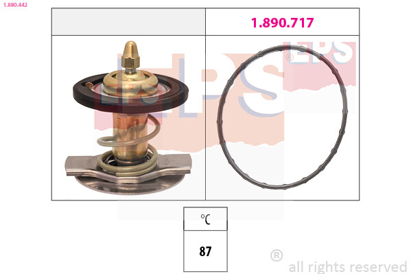 1.880.442 EPS Thermostat, coolant for CHRYSLER,MERCEDES-BENZ,PUCH