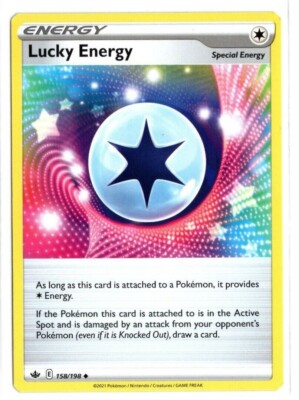 lucky energy pokemon card value Amazon.com: Lucky Energy 158/198 - Chilling Reign - Pokemon Special Energy  Card Lot