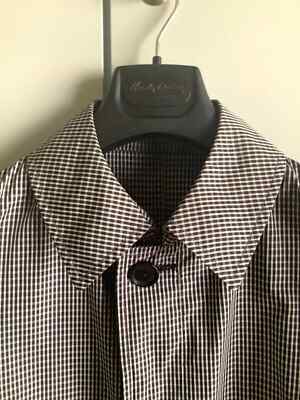 UNITED ARROWS JAPAN - BLUE CHECK MACKINTOSH style Lightweight coat