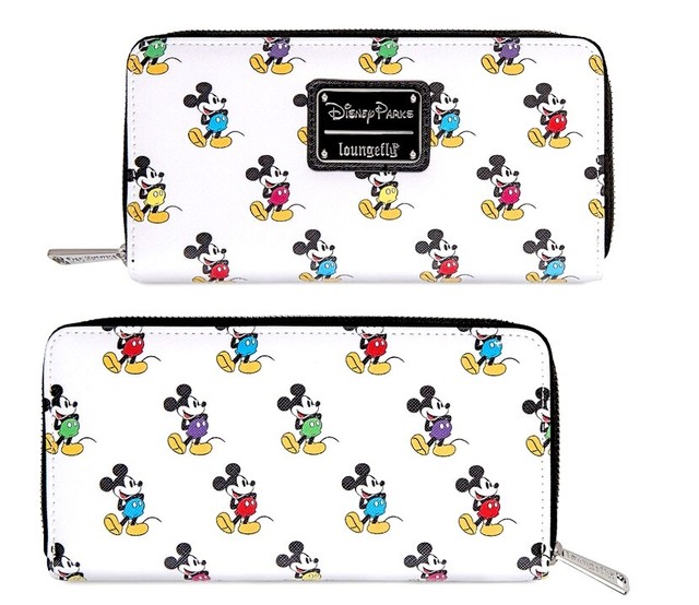 Disney Park Authentic Loungefly Wallet Mickey Mouse Classic Pose Happy
