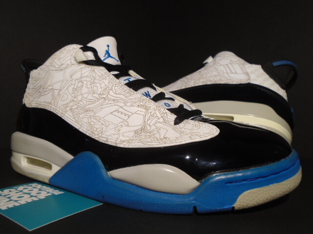 2005 NIKE AIR JORDAN DUB-ZERO XX 20 WHITE BLACK PHOTO BLUE 