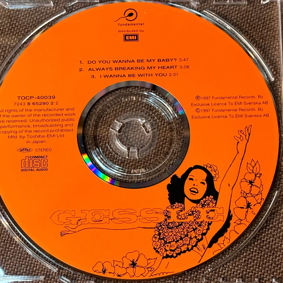 GESSLE Do You Wanna Be My Baby? ROXETTE JAPAN 5" MAXI CD TOCP-40039 w/ PS  1997 - Image 4 of 4