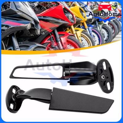 Adjustable Side Mirrors Rearview Wind Wing Mirror For Suzuki GSXR 600 750 1000
