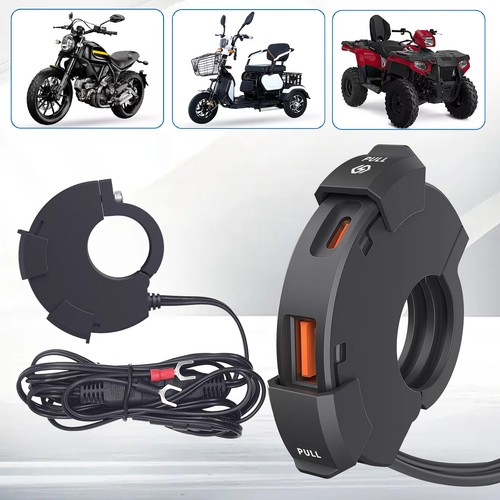 QC3.0 Motorcycle Handlebar USB Phone Tablet Camera GPS Fast Charger Adapter - 第 17/19 張圖片