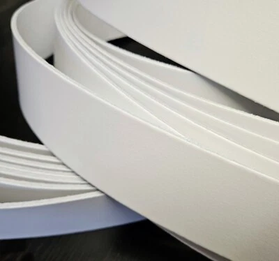 HERITAGE & CO LTD. WEISSE Lederriemen alle Breiten 127 cm - 50 Zoll langer GÜRTEL, BLEI Rohlinge 2,8 mm dick