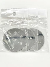  Miss Ana stamp plate round B83 Round Nail Art Stamping Plate 3Pack