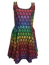 Terez Girl's Multicolor Gummy Squad Dress 60018791 6 Years NWT