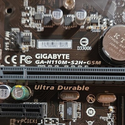 GIGABYTE GA-H110M-S2H-GSM MicroATX Motherboard & Core i5-6400 2.70