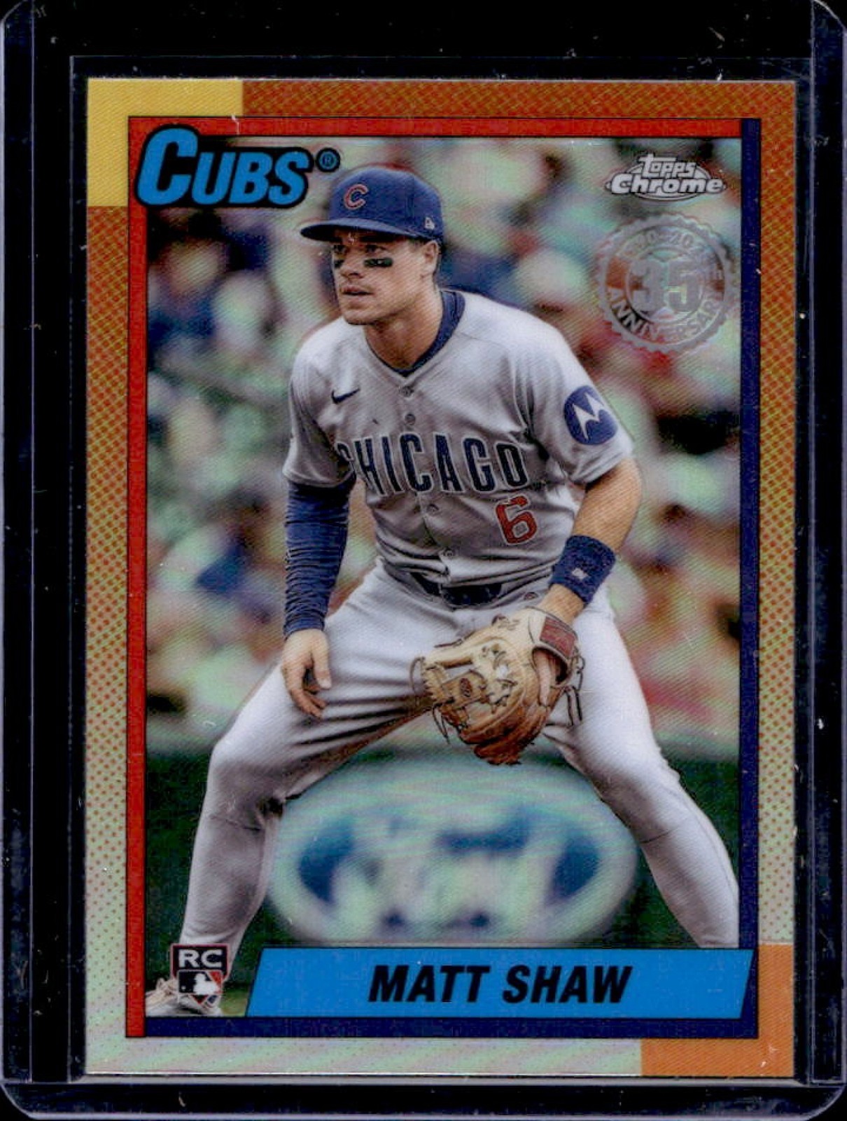 2025 Topps Chrome Update Matt Shaw 1990 RC Rookie #90CU-20 Cubs