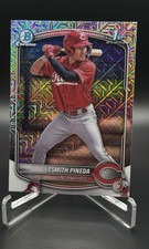 Bowman Chrome 2025 Esmith Pineda 1st Cincinnati Reds Mojo Refractor #BCP-37