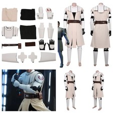 The Clone Wars Obi Wan Kenobi Cosplay Costume Jedi Knight Classic Deluxe fullset
