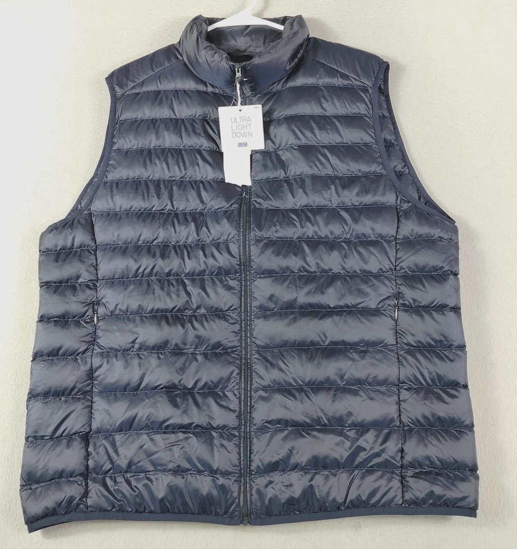 Uniqlo Ultra Light Down Vest Mens XL Blue Packable Quilted Puffer Lightweight
Opens in a new window 